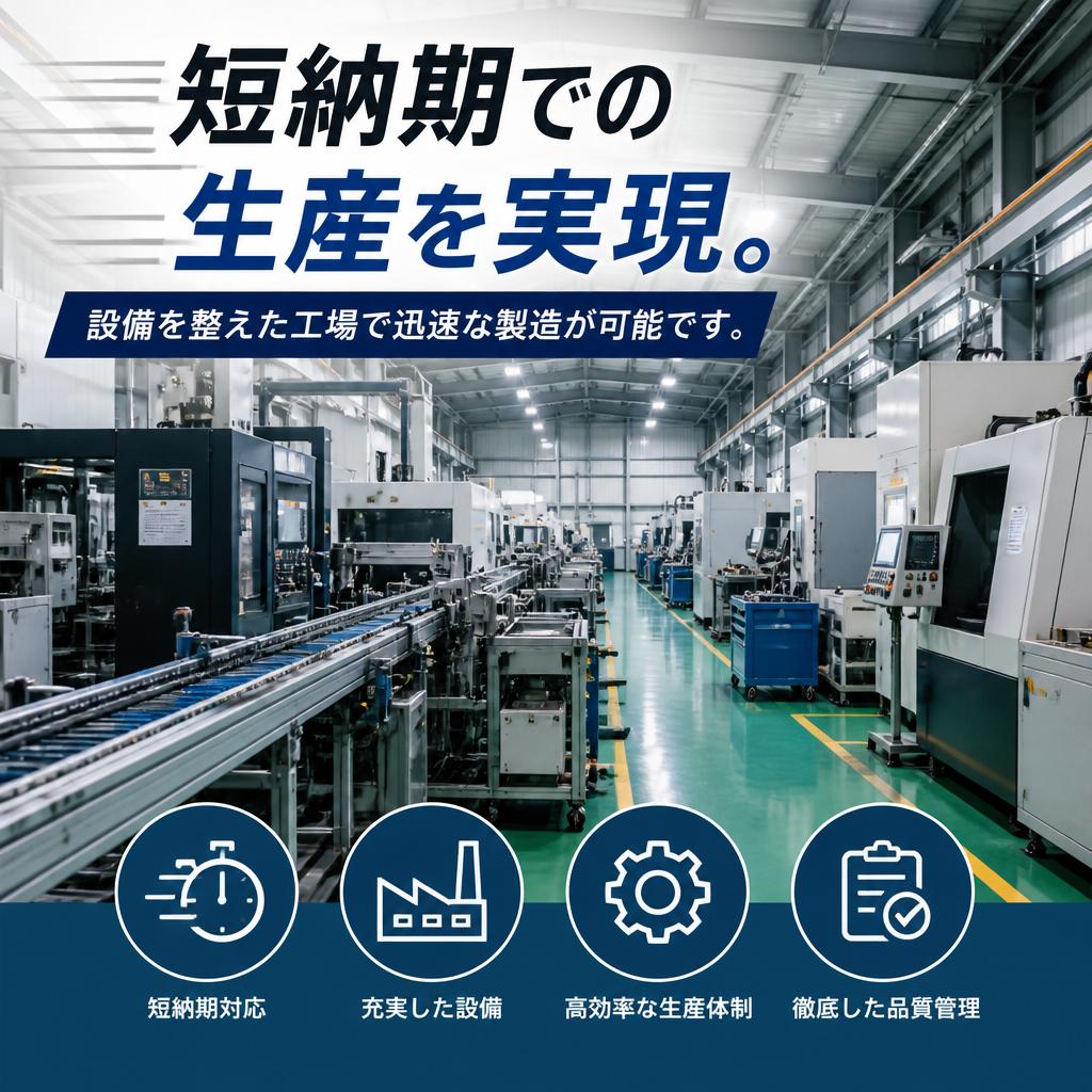迅速な対応：短納期の組立