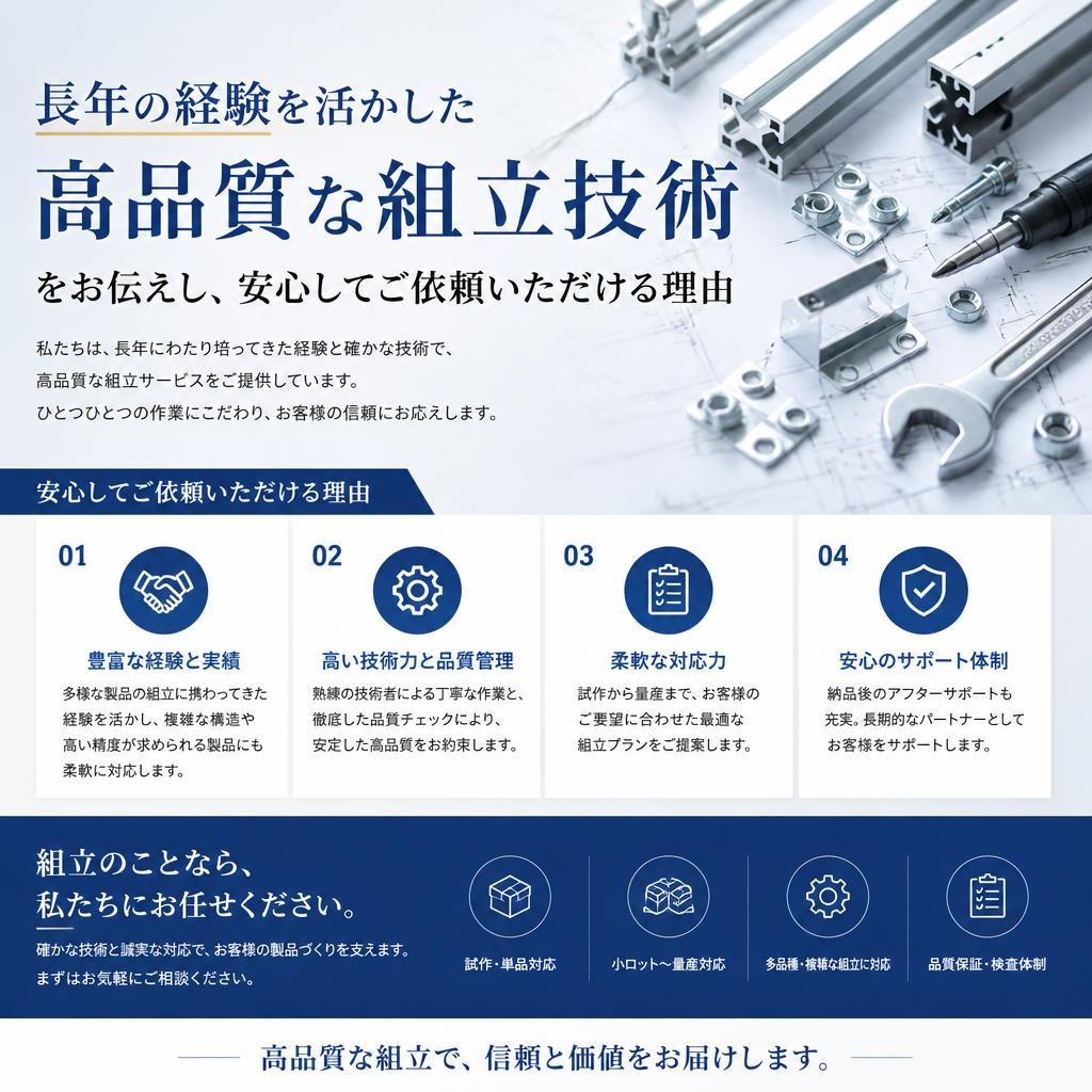 確かな技術力で安心の品質