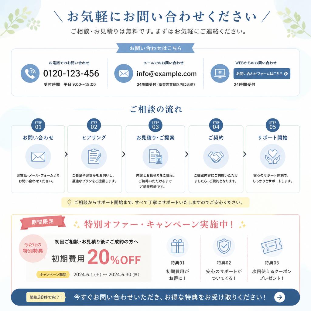 今すぐご相談を！
