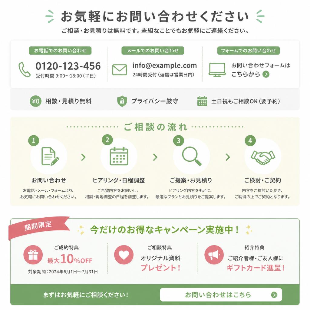 今すぐご相談を！