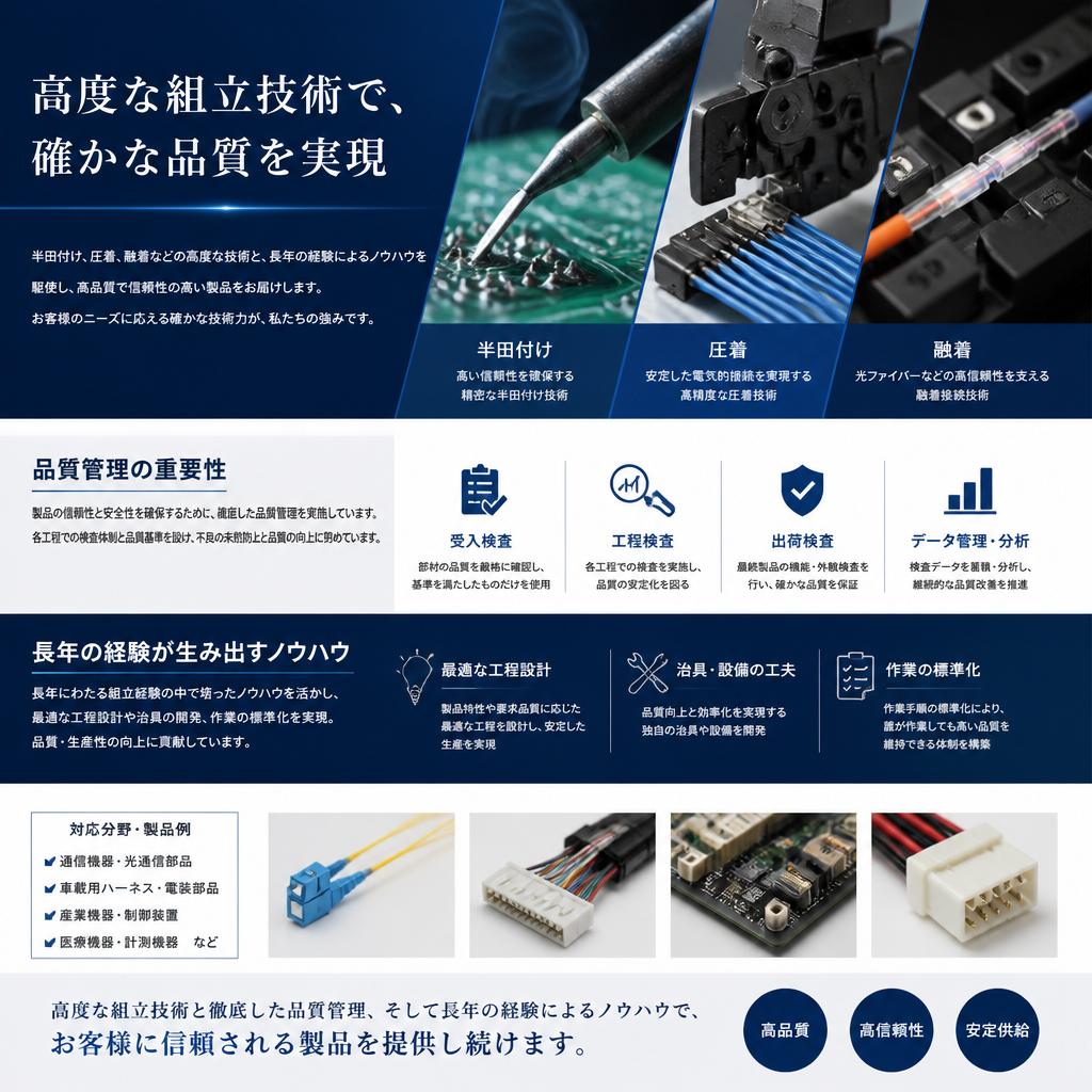 高品質な組立技術