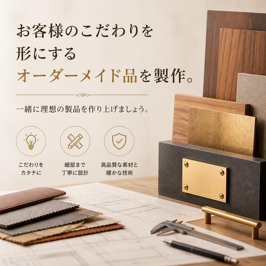特注品にも対応!オーダーメイド製作