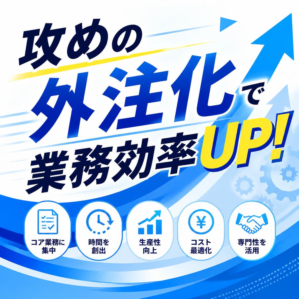 攻めの外注化で業務効率UP！