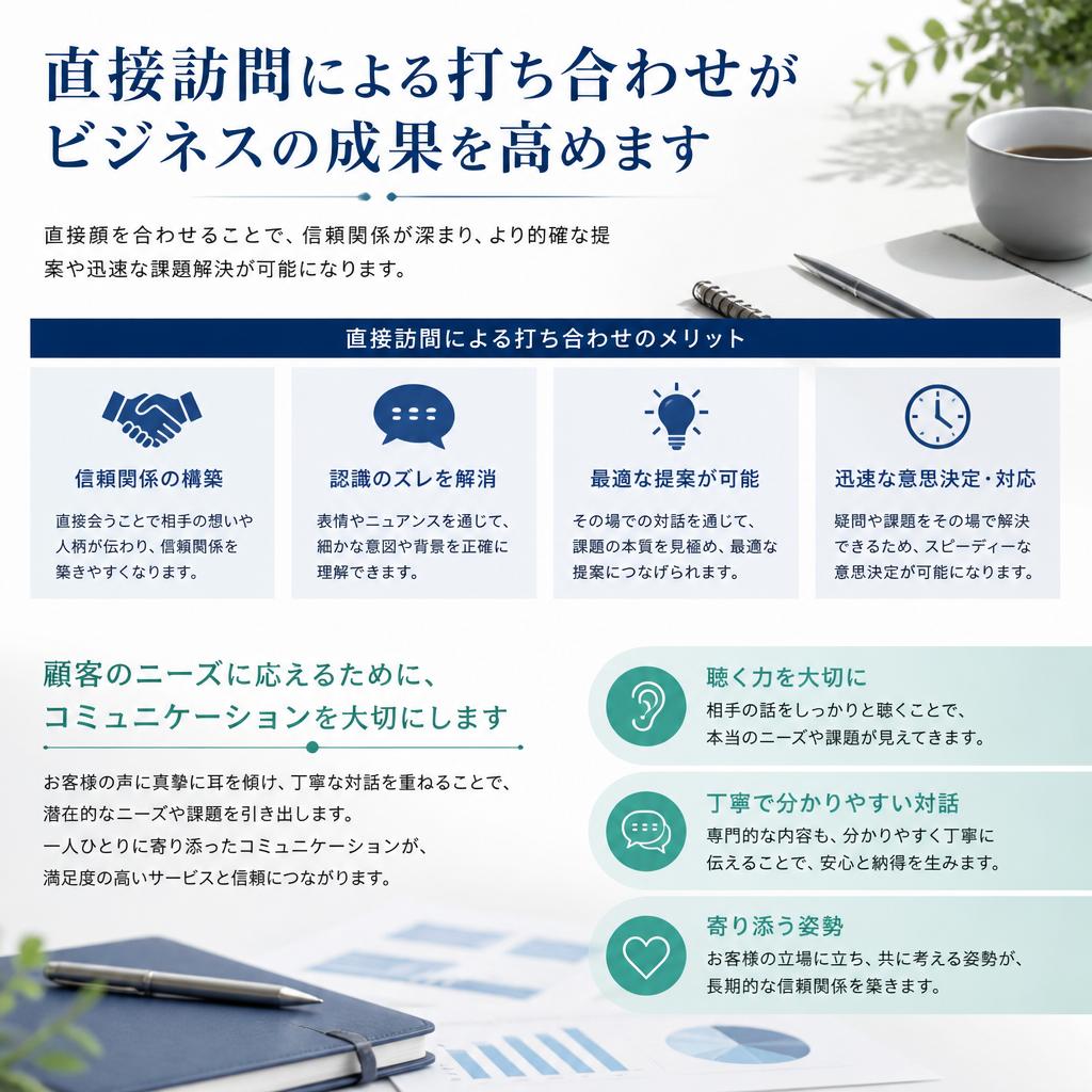 5. 直接打ち合わせの重要性